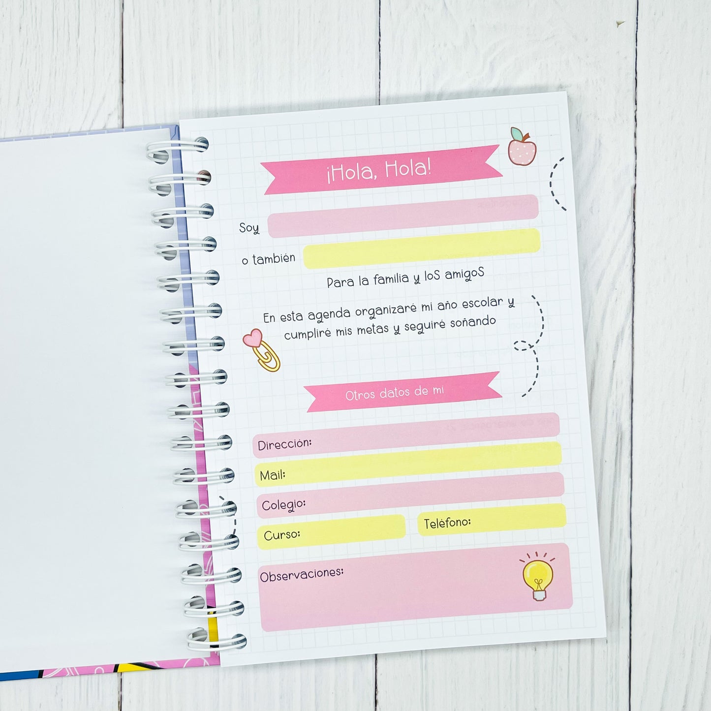 Agenda escolar enseñanza básica