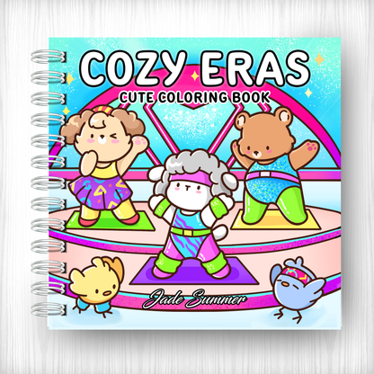 Libro de Colorear Cozy Eras: 42 Diseños Relajantes Estilo Kawaii