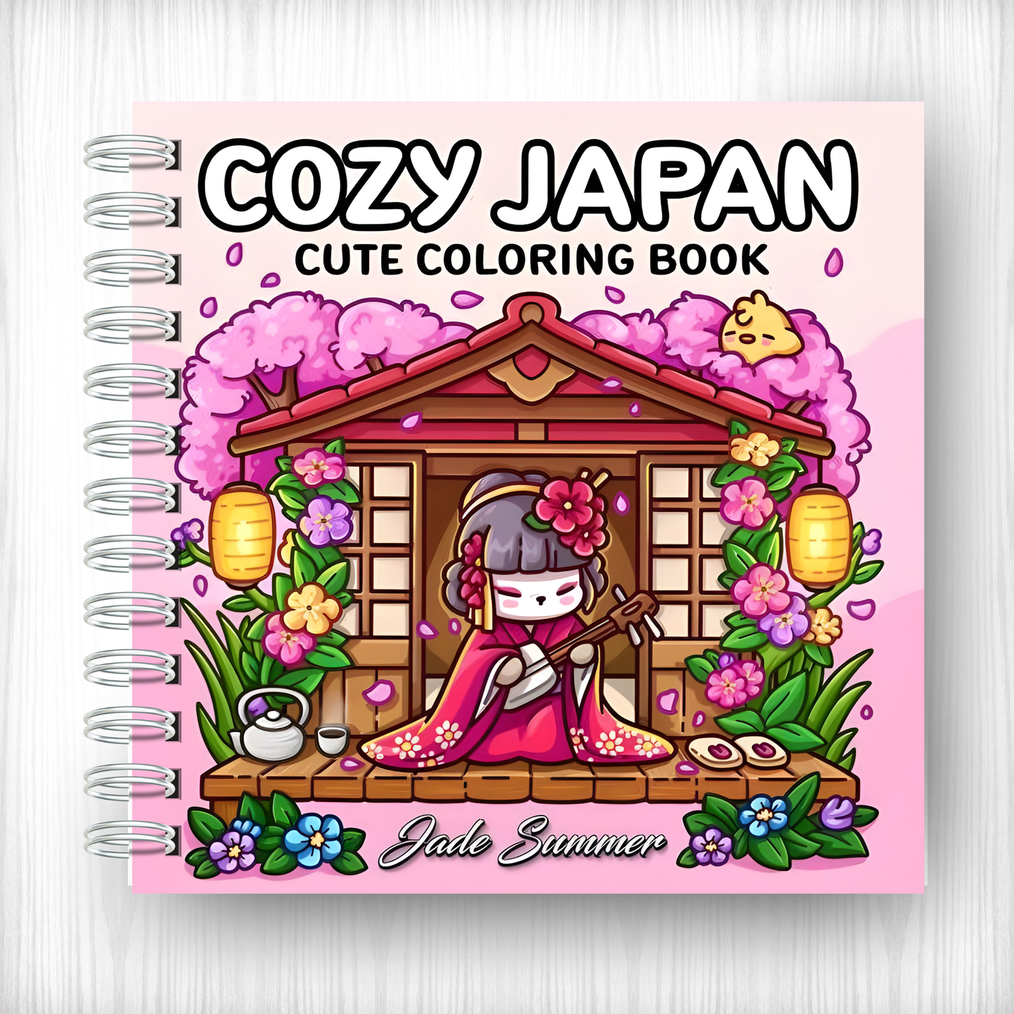 Libro de Colorear Cozy Japan: 46 Diseños Relajantes Estilo Kawaii