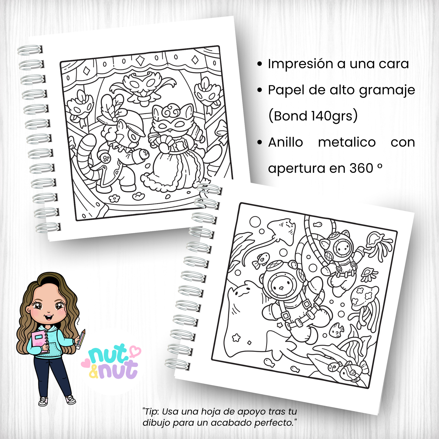 Libro de Colorear Cozy Eras 2 : 45 Diseños Relajantes Estilo Kawaii